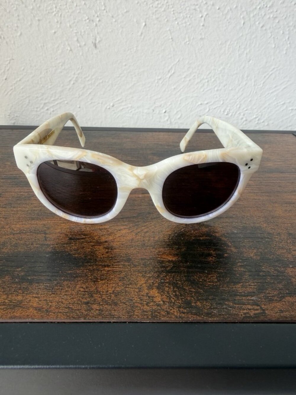 Celine Three Dot Cat Eye Women's Sunglasses Brown Gray 41035/S RX - Picture 8 of 10